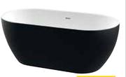 Zala Freestanding Oval Bath (Black) 1.43m x 740mm