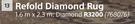 Refold Diamond Rug 1.6m x 2.3m