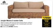 Designhouse Jungle Weave 3 Seater Sofa