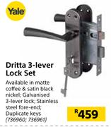 Yale Dritta 3 Lever Lock Set