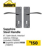 Builders 6" Sapphire Steel Handle (Graphite Plated)