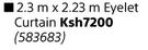 Eyelet Curtain 2.3 m x 2.23 m
