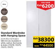 Standard Wardrobe With Hanging Space 2.3 m (h) x 1.2 m (w) x 580 mm (d)