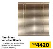 Aluminium Venetian Blinds-1m x 600mm 