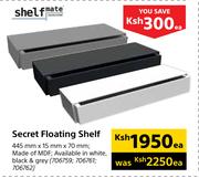 Shelf Mate Secret Floating Shelf (445mm x 15mm x 70mm)-Each