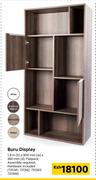 Buru Display 1.8m (h) x 900mm (w) x 360mm (d)