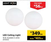 Lightworx LED Ceiling Light 18W-Each