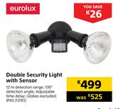 Eurolux Double Security Light With Sensor