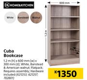 Home & Kitchen Cuba Bookcase-1.2m (h) x 600mm (w) x 300mm (d)
