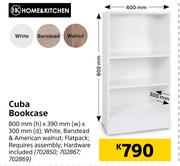 Home & Kitchen Cuba Bookcase-800mm (h) x 390mm (w) x 300mm (d)