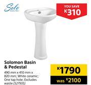 Solomon Basin & Pedestal-490mm x 410mm x 820mm
