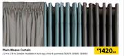Plain Weave Curtain-2.3m x 2.18m Each
