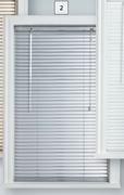 Designhouse 25mm Aluminium Silver Venetian Blinds 1m x 600mm-Each