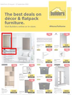 Builders Lusaka & Makeni : The Best Deals On Decor & Flatpack Furniture (23 August - 12 September 2022), page 1