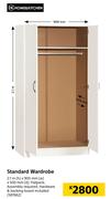 Home & Kitchen Standard Wardrobe 2.1m (h) x 900mm (w) x 500mm (d)
