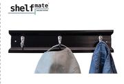 Shelfmate 3 Single Coat Hook Chrome (Black)