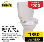 Builders Miami Close Coupled Toilet Suite