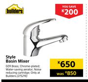 Builders Style Basin Mixer