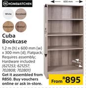 Home & Kitchen Cuba Bookcase 1.2m (h) x 600mm (w) x 300mm (d)