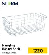 Storm Hanging Basket Shelf White