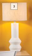 DH Ceramic Table Lamp White