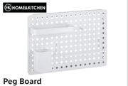 Home & Kitchen Peg Board Hanging Rectangular Shelf