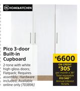 Home & Kitchen Pico 3 Door Built In Cupboard