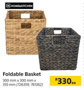 Home & Kitchen Foldable Basket-300mm x 300mm x 310mm Each