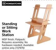 Home & Kitchen Standing Or Sitting Work Station 