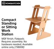 Home & Kitchen Compact Standing Or Sitting Work Station