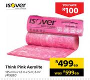 Isover Think Pink Aerolite-135mm x 1.2m x 5m Each