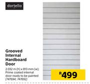 Dortello Grooved Internal Hardboard Door-2032m (h) x 813mm (w)