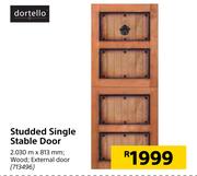 Dortello Studded Single Stable Door-2030m x 813mm