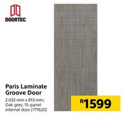 Doortec Paris Laminate Groove Door-2032m x 813mm