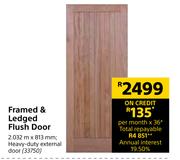 Framed & Ledged Flush Door-2032m x 813mm