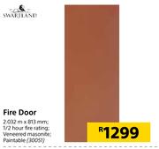 Swartland Fire Door-2032m x 813mm