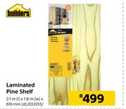 Builders Laminated Pine Shelf-2.1m (l) x 1.8m (w) x 610mm (d)