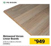 PG Bison Melawood Verzas Linear Boards-2.75m x 1.83m x 16mm
