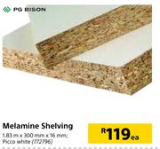 PG Bison Melamine Shelving-1.83 x 300mm x 16mm Each