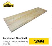 Builders Laminated Pine Shelf-2.1m (l) x 1.8m (w) x 305mm (d)
