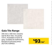 Gala Tile Range-330mm x 330mm Per Sqm