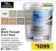 Fired Earth Break Through 5 In 1 Paint-20L
