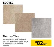 Ecotec Mercury Tiles-350mm x 350mm Per Sqm