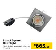 8 Pack Square Downlight-Per Pack