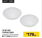 Lightworx 12W LED Ceiling Light-Each