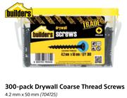 Builders 300-Pack Drywall Coarse Thread Screws 4.2 mm x 50 mm-Per Pk