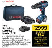 Bosch 18 V Brushless Cordless Impact Drill GSB 18 V-50