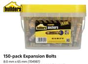 Builders 60-Pack Expansion Bolts 6.0 mm x 65 mm-Per Pk