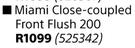 Builders Miami Close-Coupled Front Flush 200