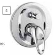 Builders Concealed Diverter Mixer